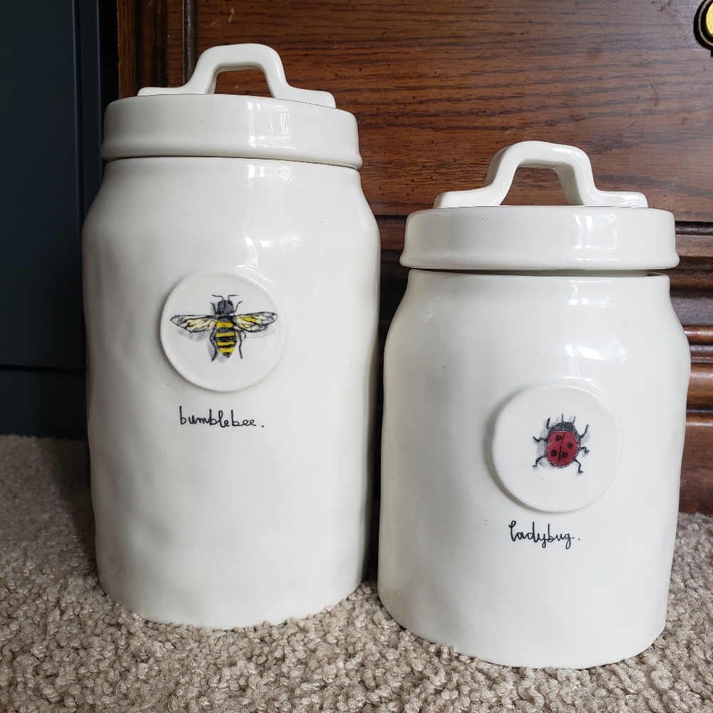 Set of two Rae Dunn Style Canisters